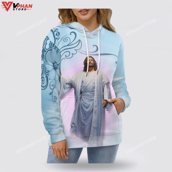 Jesus He Lives Christian Apparel Religious Easter Hoodie