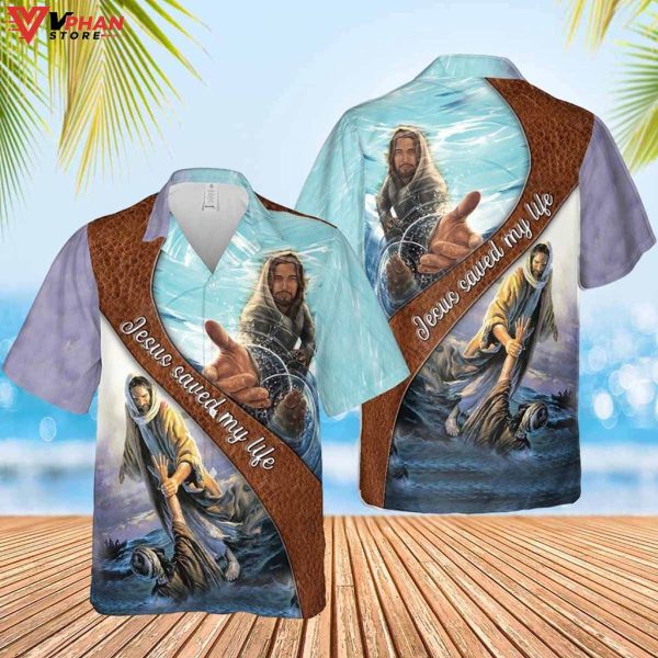 Jesus Heal Jesus Saved My Life Tropical Outfit Christian Hawaiian Shirt