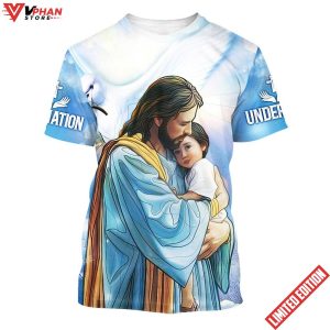 Jesus Holding Boy 3d All Over Print Shirt 1