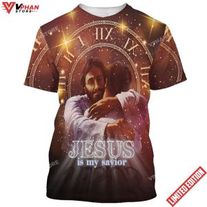 Jesus Holding Is My Savior Christian 3d Shirt 1