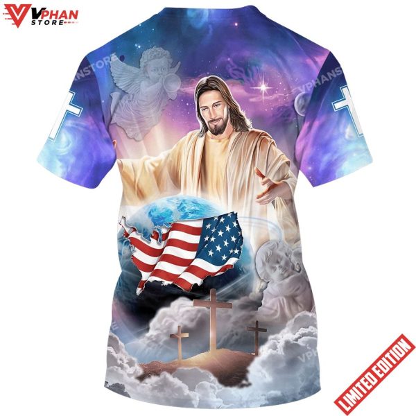 Jesus Holding The Earth 3d Christian T Shirt