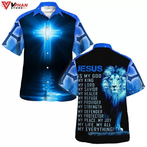 Jesus Is My Everything Christian Gift Religious Hawaiian Shirt