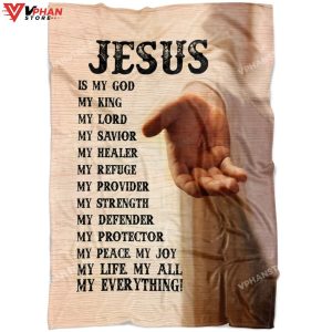 Jesus Is My Everything Gift Ideas For Christians Bible Verse Blanket 1
