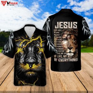 Jesus Is My God My Everything Christian Gifts Hawaiian Aloha Shirt 1