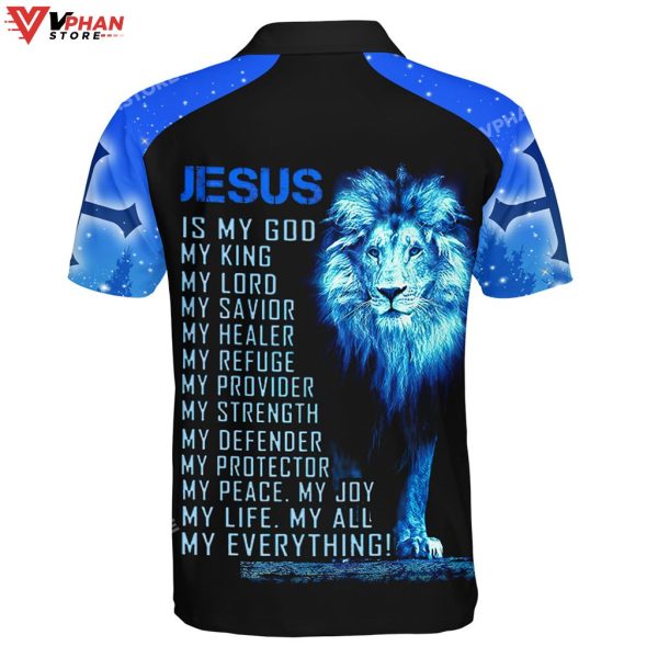 Jesus Is My God My King My Healer Christian Polo Shirt & Shorts