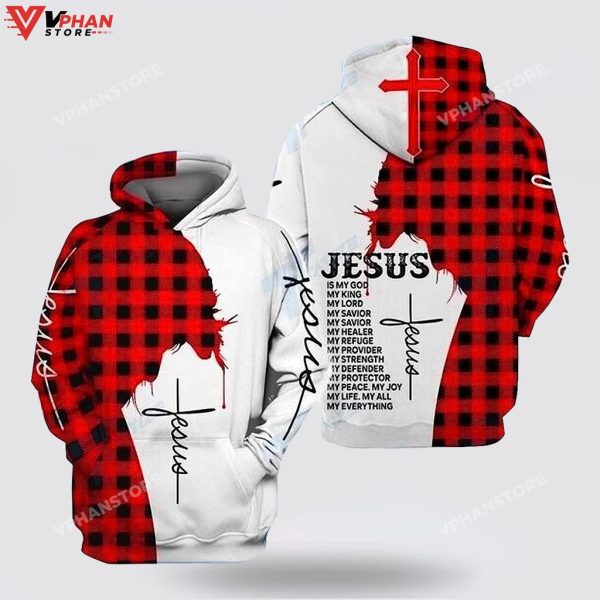 Jesus Is My King My God My Lord 3d Hoodie