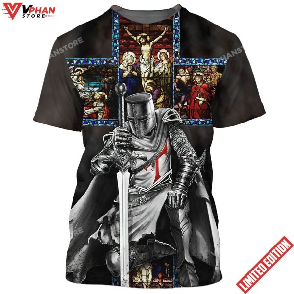 Jesus Is My God My King My Lord Christians Warrior All Over Printed Shirt