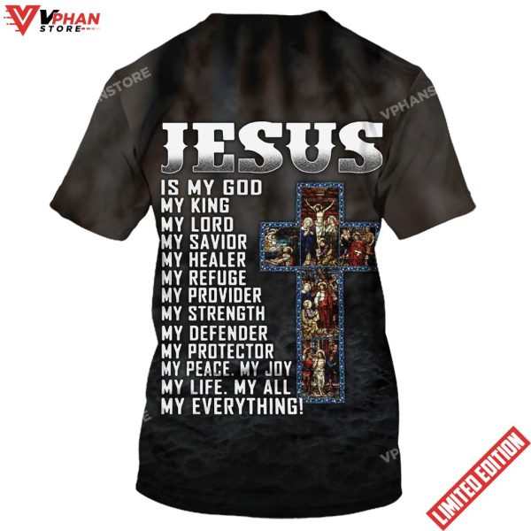 Jesus Is My God My King My Lord Christians Warrior All Over Printed Shirt