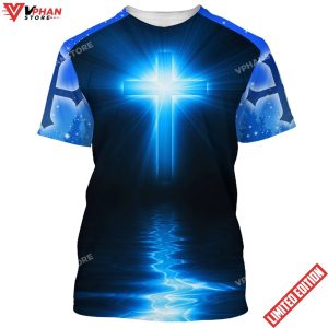 Jesus Is My God My King My Lord Lion Cross Light 3d T Shirt 1