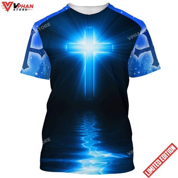 Jesus Is My God My King My Lord Lion Cross Light 3d T-Shirt