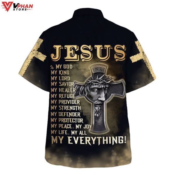 Jesus Is My God My King My Lord My Savior Christian Hawaiian Shirt