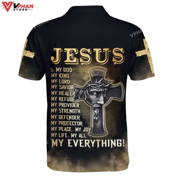 Jesus Is My God My King My Lord My Savior Christian Polo Shirt & Shorts