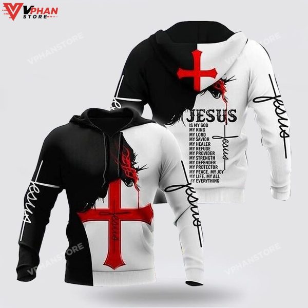 Jesus Is My Life Christian Gift Ideas Religious Easter Hoodie