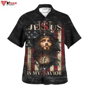 Jesus Is My Savior American Religious Hawaiian Shirt 1