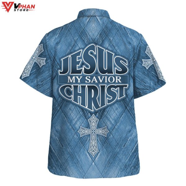 Jesus Is My Savior Christ Cross Religious Hawaiian Shirt