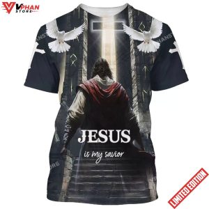 Jesus Is My Savior Christian Cross Dove 3d All Over Print Shirt 1