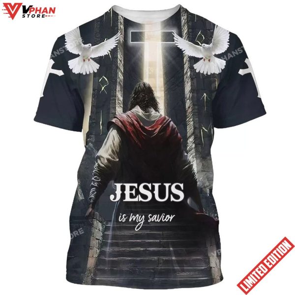 Jesus Is My Savior Christian Cross Dove 3d All Over Print Shirt