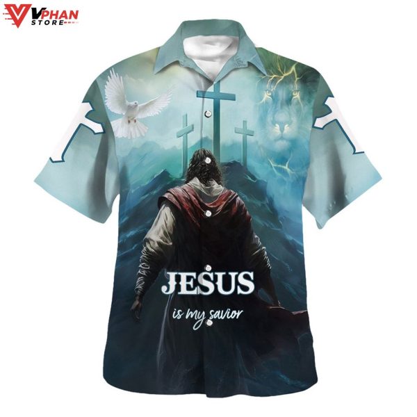 Jesus Is My Savior Christian Gifts Ideas Hawaiian Aloha Shirt