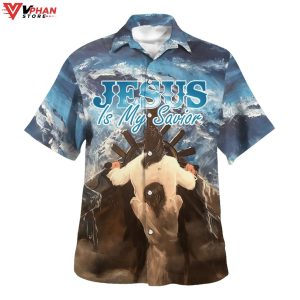 Jesus Is My Savior Christian Gifts Tropical Outfit Christian Hawaiian Shirt 1