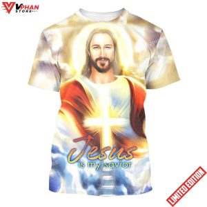 Jesus Is My Savior Cross All Over Print Shirt 1