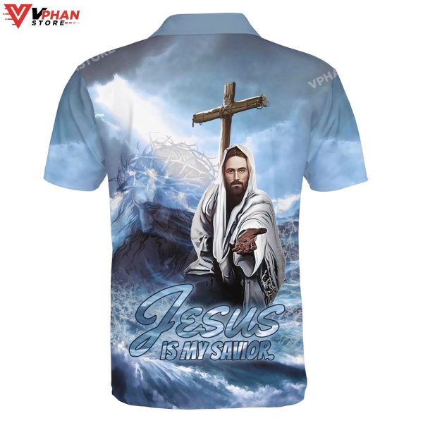 Jesus Is My Savior Cross Easter Gifts Christian Polo Shirt & Shorts