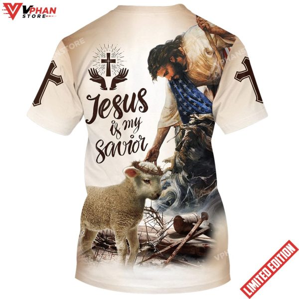 Jesus Is My Savior Crucified Christ And Lamb 3d Shirt