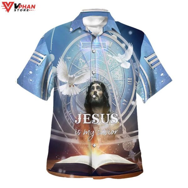 Jesus Is My Savior Dove Christian Tropical Outfit Christian Hawaiian Shirt