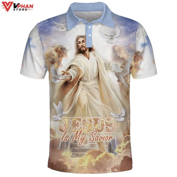 Jesus Is My Savior Dove Religious Gifts Christian Polo Shirt & Shorts