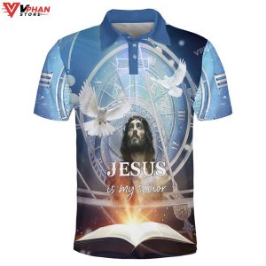 Jesus Is My Savior Eagle Religious Easter Gifts Christian Polo Shirt Shorts 1