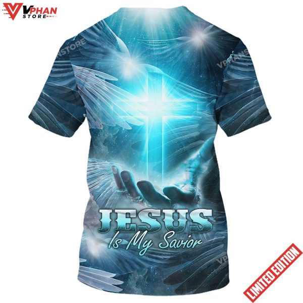 Jesus Is My Savior Hand Holding Cross 3d Shirt