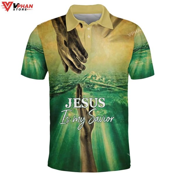Jesus Is My Savior Hand Of God Easter Gifts Christian Polo Shirt & Shorts