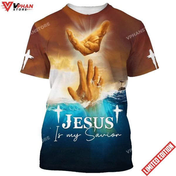 Jesus Is My Savior Hands 3d All Over Print Shirt