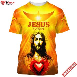 Jesus Is My Savior Heart Christian 3d Shirt 1