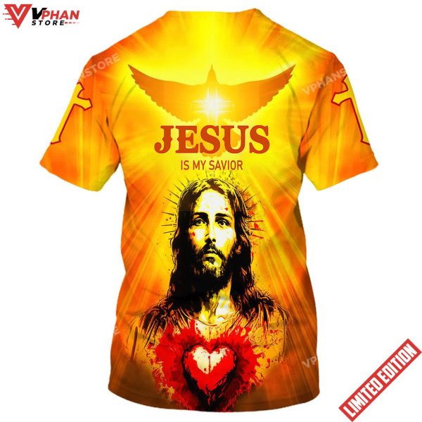 Jesus Is My Savior Heart Christian 3d Shirt