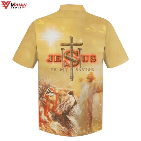 Jesus Is My Savior Jesus Arms Wide Open Hawaiian Summer Shirt