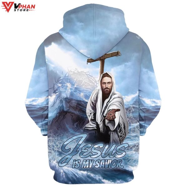 Jesus Is My Savior Jesus Hand Christian Easter Gifts Hoodie