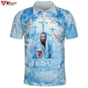 Jesus Is My Savior Jesus Hands Religious Gifts Christian Polo Shirt Shorts 1