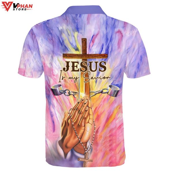 Jesus Is My Savior Jesus Pray Religious Christian Polo Shirt & Shorts