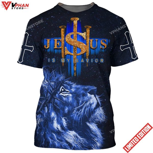 Jesus Is My Savior Lion Christian Shirt For Men Women