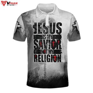 Jesus Is My Savior Not My Religion Gifts Christian Polo Shirt Shorts 1