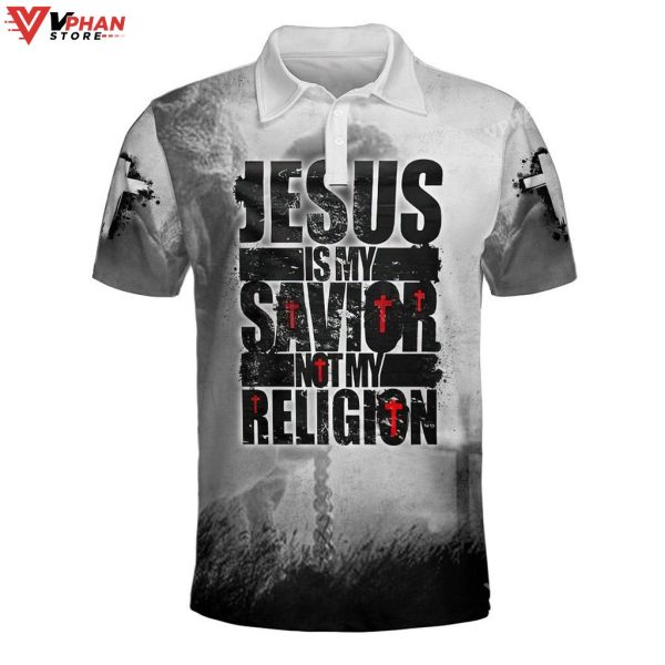 Jesus Is My Savior Not My Religion Gifts Christian Polo Shirt & Shorts