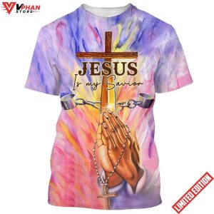 Jesus Is My Savior Pray 3d All Over Print Shirt 1