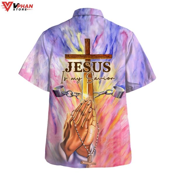 Jesus Is My Savior Pray Tropical Christian Gift Hawaiian Summer Shirt