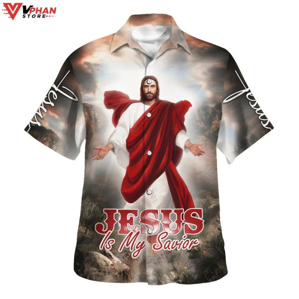 Jesus Is My Savior Put Out His Hand Tropical Christian Hawaiian Shirt