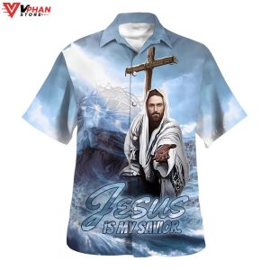 Jesus Is My Savior Reached Out Tropical Outfit Christian Hawaiian Shirt 1