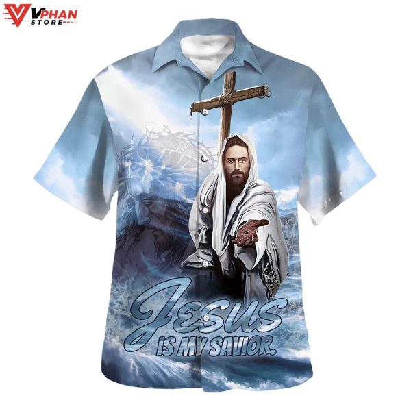 Jesus Is My Savior Reached Out Tropical Outfit Christian Hawaiian Shirt