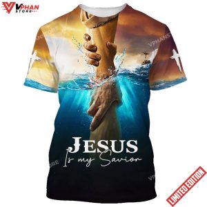 Jesus Is My Savior Take My Hand God 3d T Shirt 1