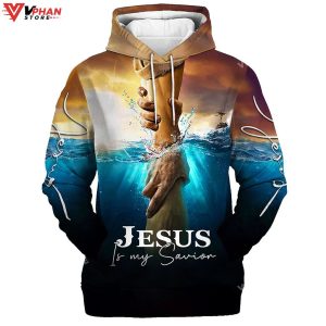 Jesus Is My Savior Take My Hand God Christian Gift Ideas Hoodie 1