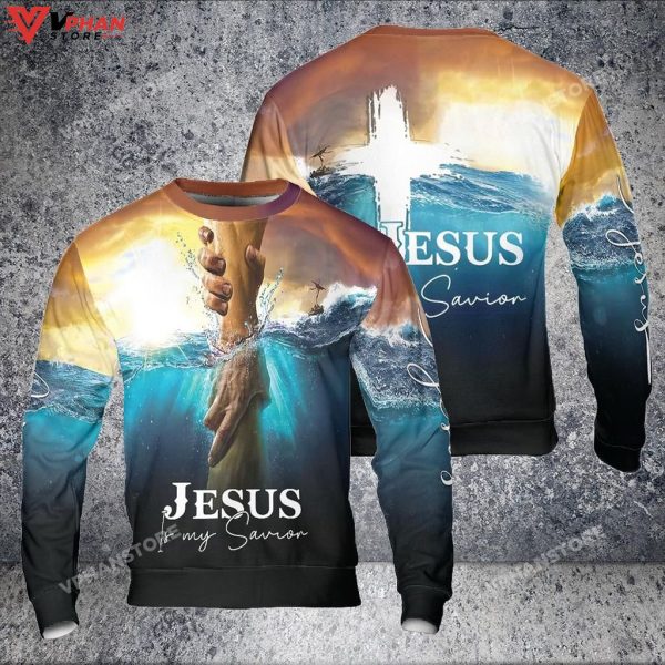 Jesus Is My Savior Take My Hand God Christian Gift Ideas Hoodie