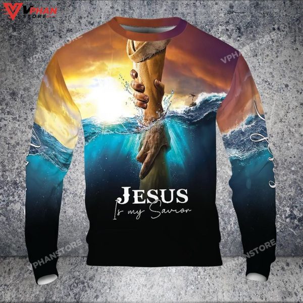 Jesus Is My Savior Take My Hand God Christian Gift Ideas Hoodie